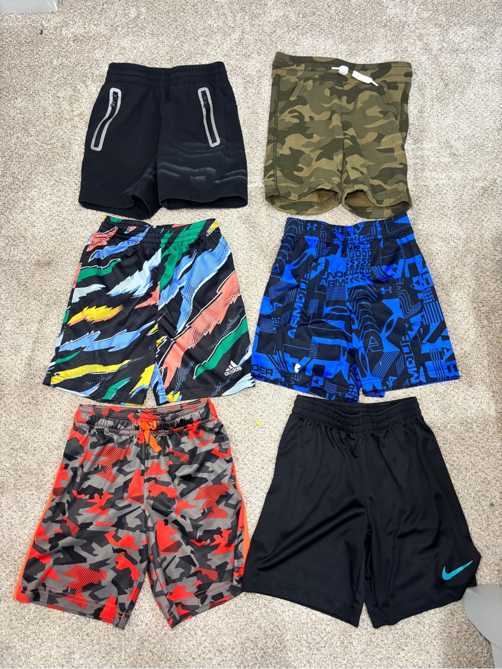 Bundle of Little Boy Athletic Shorts 4/5 Nike Under Armour Old Navy Casual